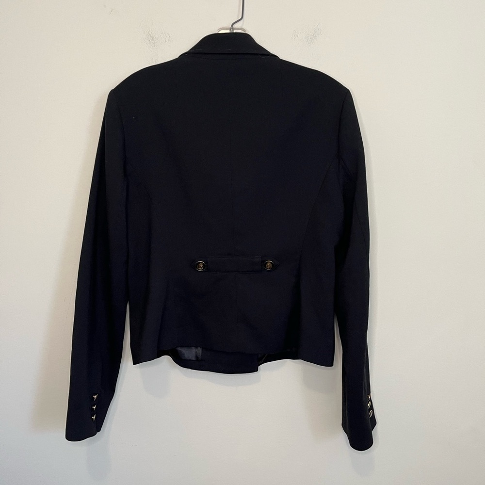 CAbi Navy Double-Breasted Blazer with Gold-Tone Buttons - Picture 10 of 16